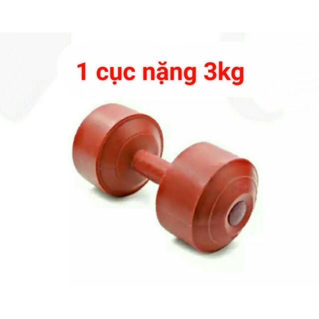 Tạ nhựa 1 cục 3kg