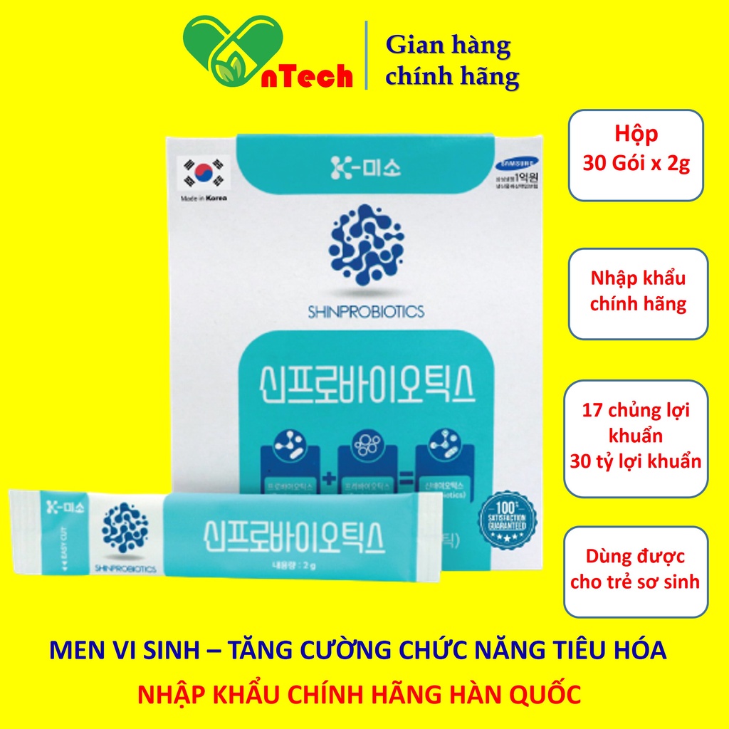 Men vi sinh Everyday health Shinprobiotics bổ sung lợi khuẩn giúp cân bằng và tăng cường chức năng hệ tiêu hóa 30 góix2g