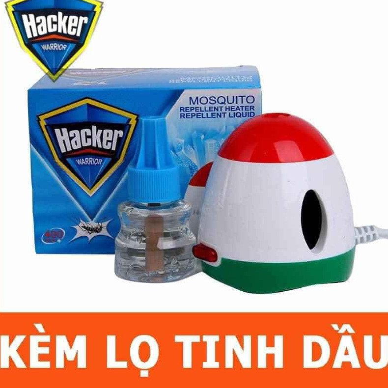 ✔️BÁN BUÔN - MÁY ĐUỔI MUỖI XÔNG TINH DẦU HACKER [Tặng Kèm Lọ Tinh Dầu [GD038]