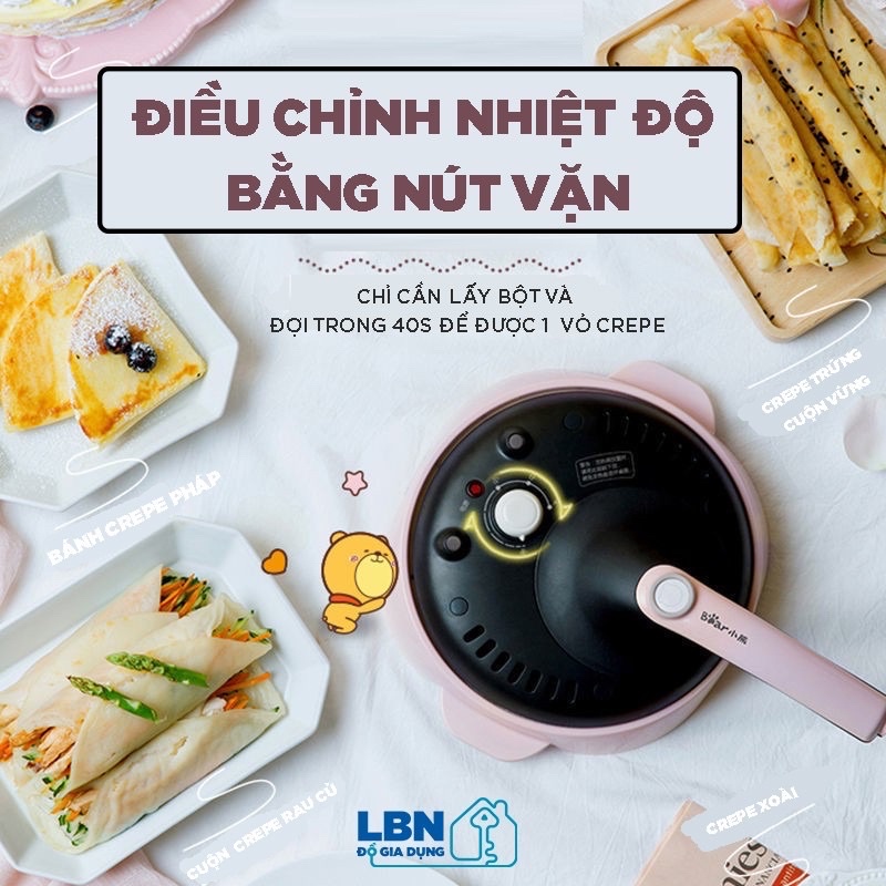 MÁY LÀM VỎ BÁNH CREP BEAR SẴN