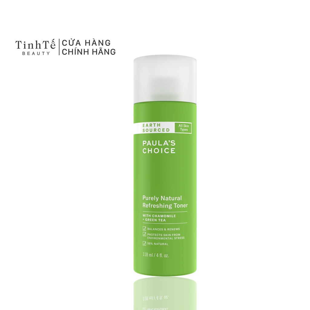 Nước hoa hồng Paula's Choice Earth Sourced Purely Natural Refreshing Toner 148ml