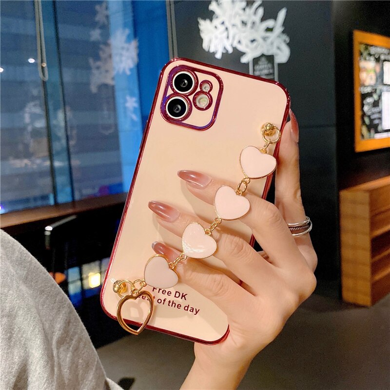 Ốp điện thoại có dây đeo cho VIVO Y15S Y15A Y17 Y15 Y12 Y11 Y19 Y51 2020 Y52S Y91C Y85 Y73S Y20 Y50 Y30 Z5X V20SE V15 PRO