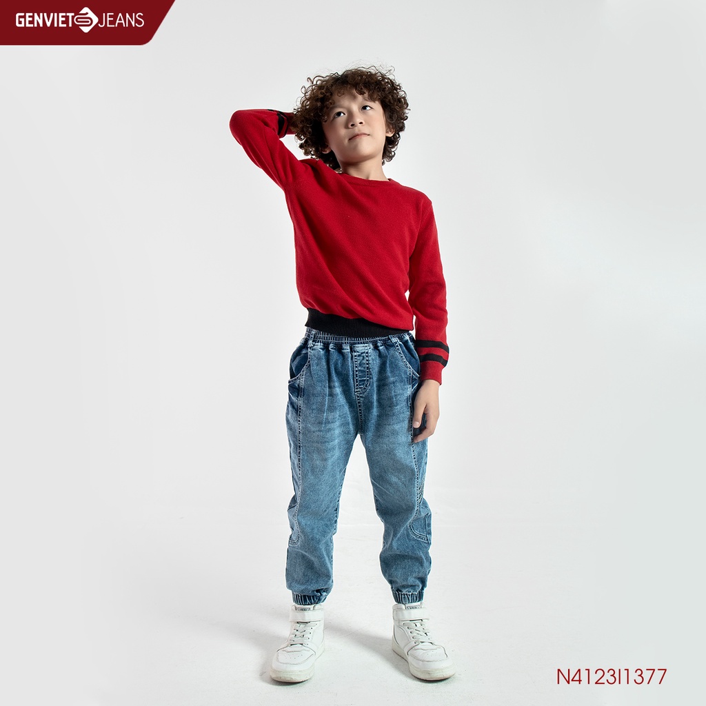 Áo Len Dài Tay Bé Trai GENVIET N4123I1377