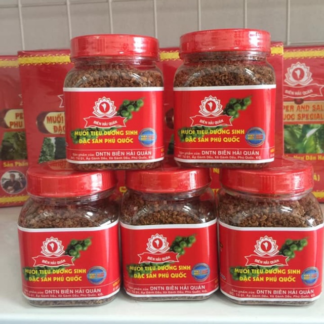 5 hủ muối tiêu dưỡng sinh Phú Quốc 100g