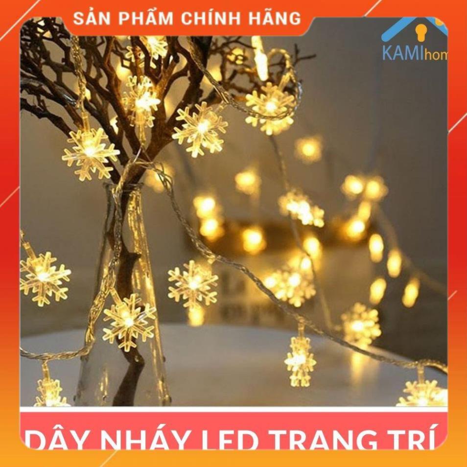 Dây đèn led trang trí phòng ngủ và ngoài trời cho Giáng sinh Tết hình nháy Hoa tuyết và hình khác dài 4m mã 26004