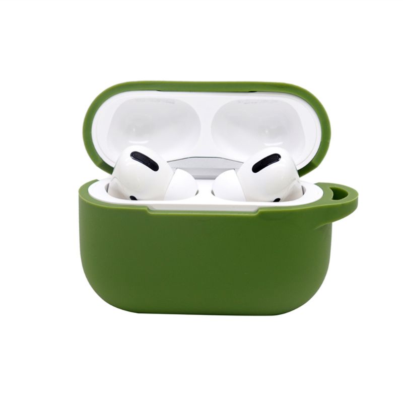 【3C】Ốp Bảo Vệ Hộp Sạc Tai Nghe Apple Airpods pro TWS Bluetooth Bằng Silicon Dẻo