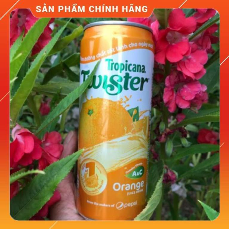 Nước giải khát Cam ép Twister-Pepsico lon 330ml