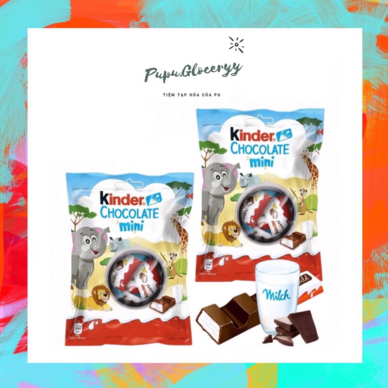 Bánh Chocolate Kinder nhân kem sữa 10 thanh