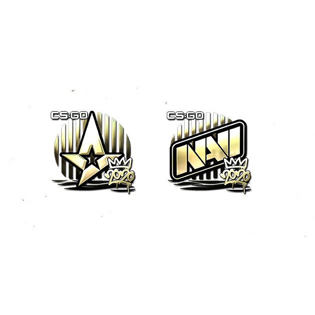 Sticker hình dán CSGO Gold Holo trang trí máy tính điện thoại - Cắt sẵn - Phủ bóng cao cấp - Chống nước