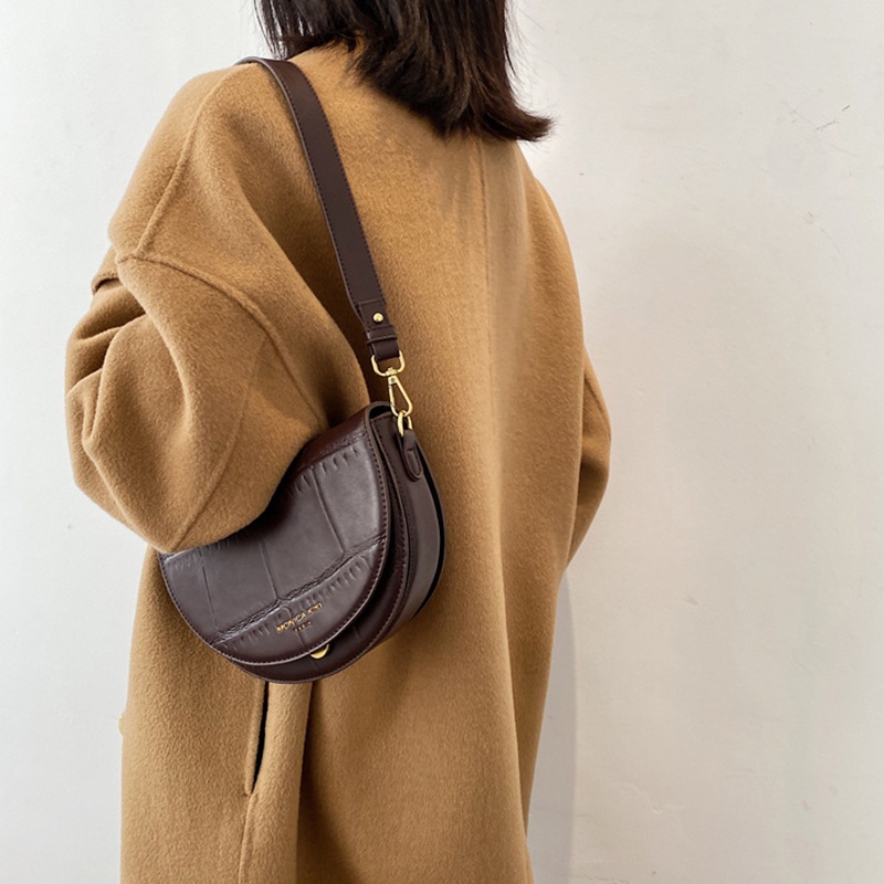 Túi đeo chéo Ielgy họa tiết vân đá phong cách cổ điển thời trang cho nữ