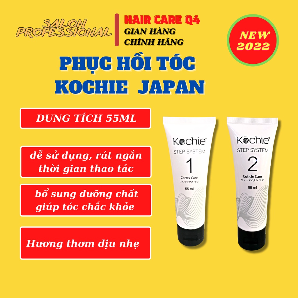 Phục Hồi Tóc Không Nhiệt Kochie Nhật Bản Hàng Chính Hãng 450ml x 2 - Hair Care Q4