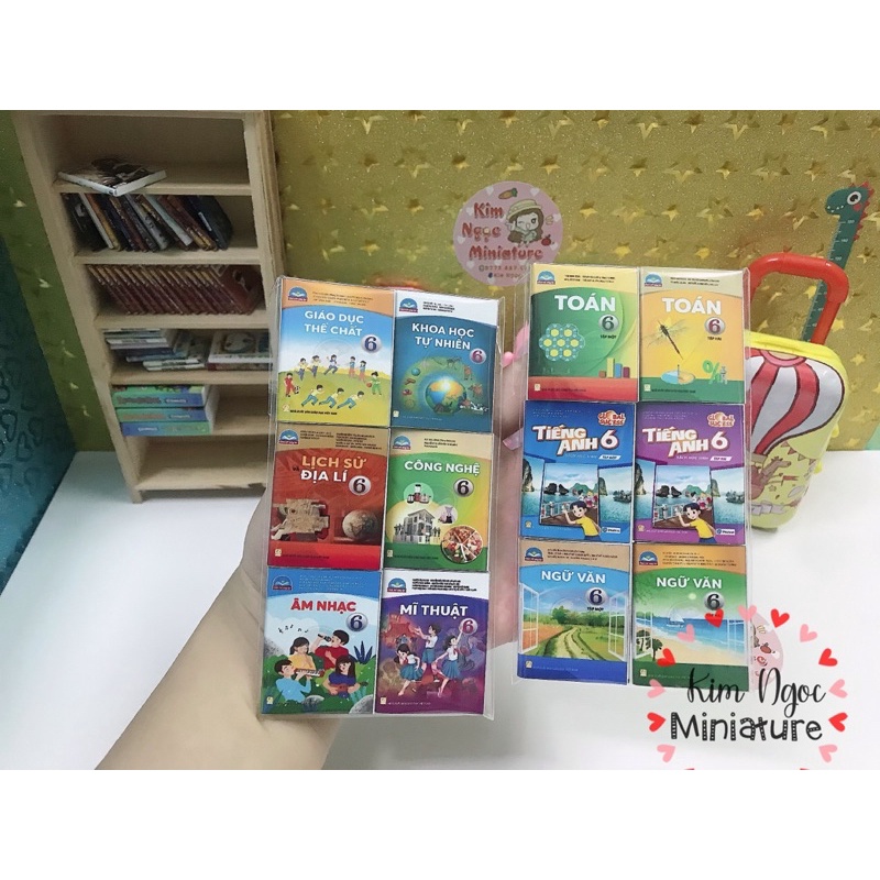 Mô hình sách mini trang trí nhà búp bê 1:12 1:6 ob11 - lớp 6 - CHÂN TRỜI SÁNG TẠO
