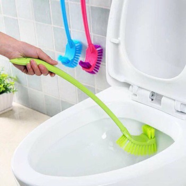 Cọ toilet 2 đầu (giao màu ngẫu nhiên)
