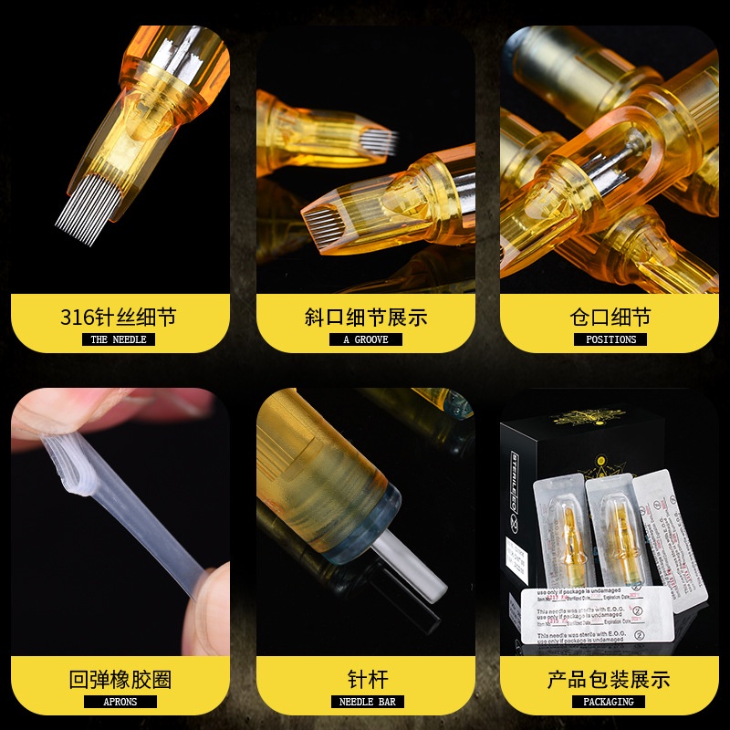 [Hàng mới về] Set 10 kim xăm Biomaser 1rl / 3rl / 5rl / 7r sử dụng một lần chuyên dụng
