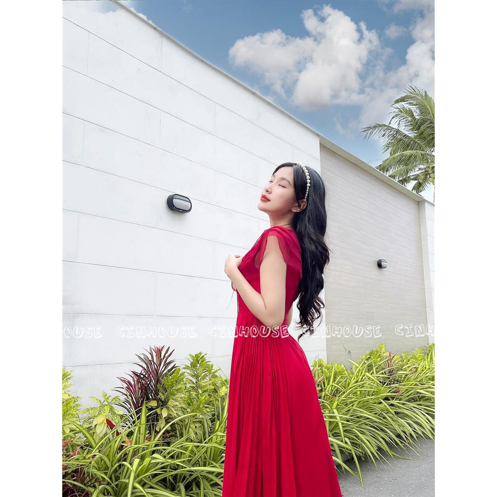 Đầm thiết kế Kasa 0902 dập ly sang trọng Cin House