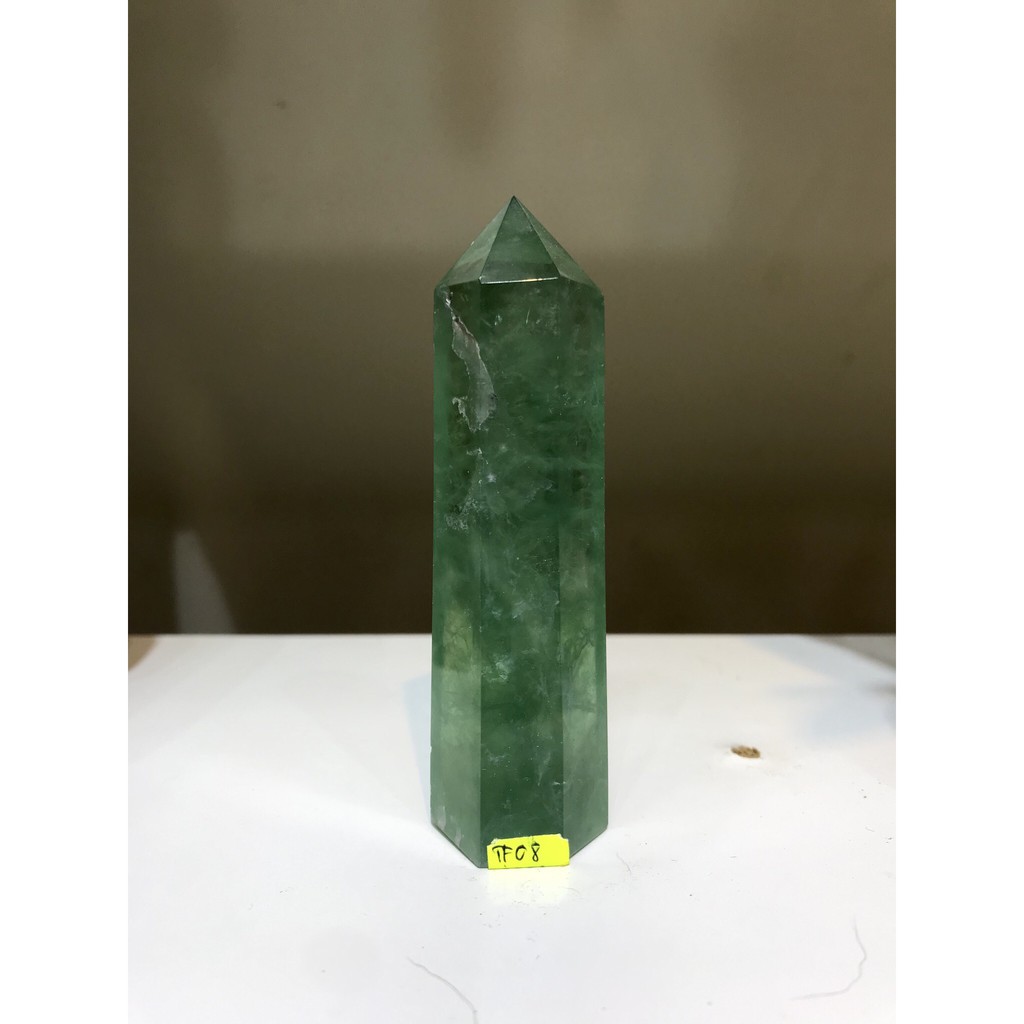 Trụ tinh thể đá fluorit xanh tự nhiên KT trung bình 8-11cm, thanh tẩy, trang trí, nâng cao năng lượng