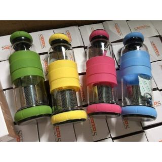 Bình pha trà thuỷ tinh có đáy lọc đắt 420ml
