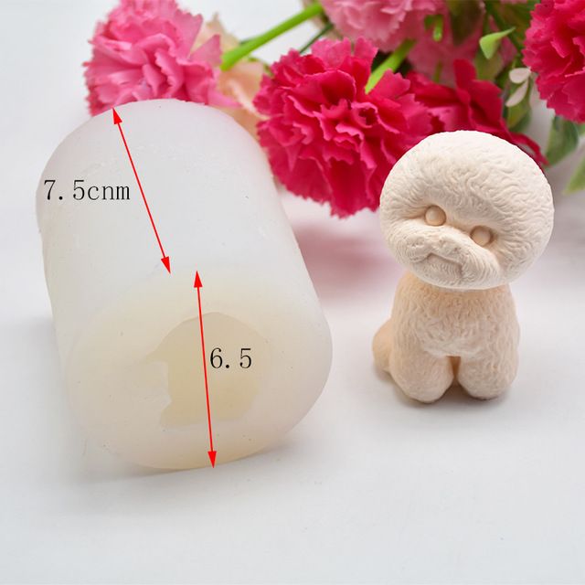 Khuôn silicon chó Bichon
