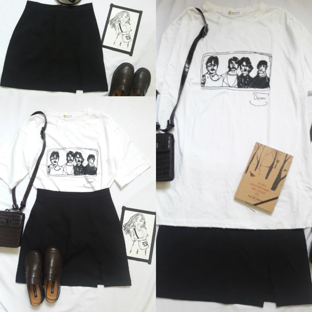 Chân váy ngắn xẻ (CV11)-Hàng có sẵn