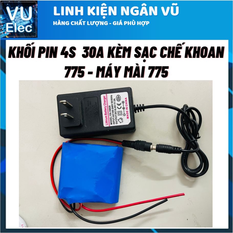 Khối pin 2S /3S /4S 2600mAH - 10A / 25A. Được đóng từ cell pin Lithium 18650 Mới. Có mạch bảo vệ