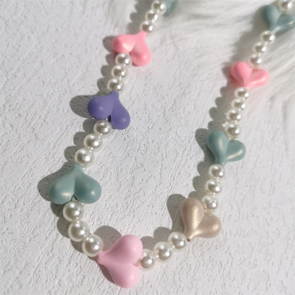 Dây Hạt Ngọc Trai Bằng Acrylic Mềm Chống Thất Lạc Gắn Điện Thoại Di Động Tiện Lợi