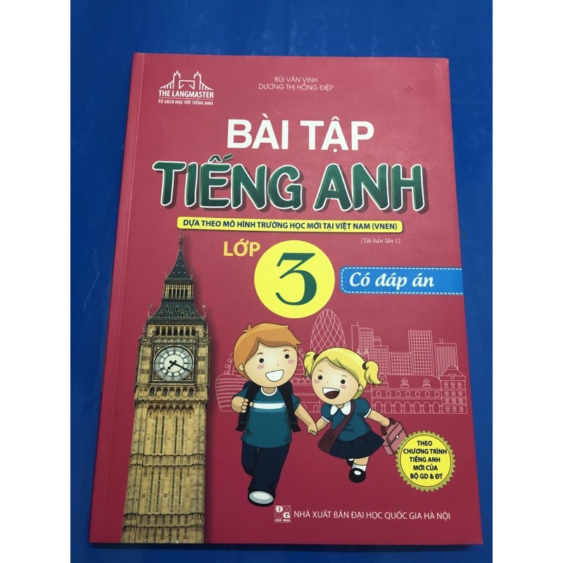 Sách - Bài tập tiếng anh lớp 3 (Có đáp án)