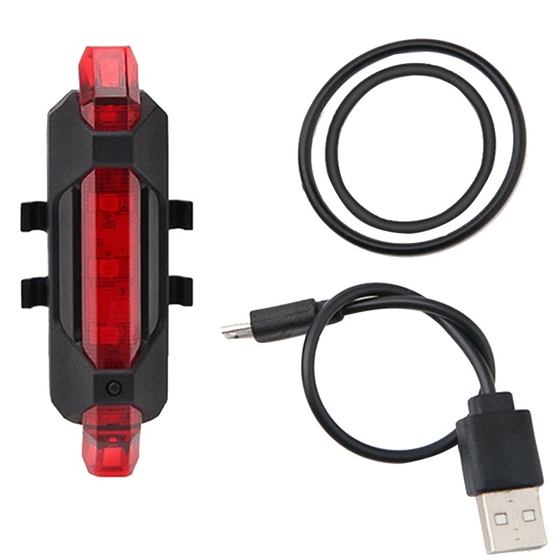 1 Đèn LED Cảnh Báo An Toàn Phía Trước Và Sau Sạc USB Cho Xe Đạp Leo Núi / Tàu Thuyền