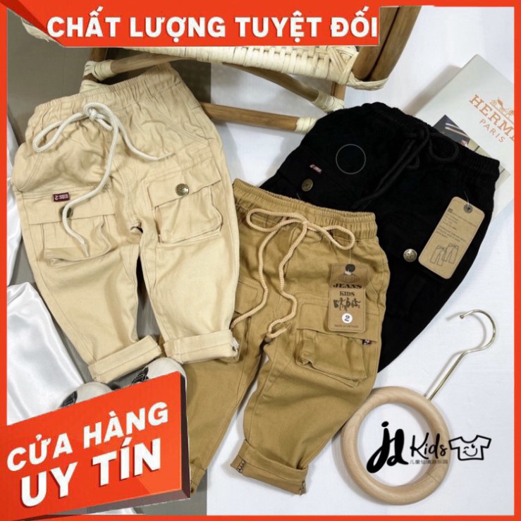 Quần Dài Kaki túi hộp Cho Bé Từ 8-32kg❤️ chất kaki mềm có giãn❤️ Quần dài cho bé trai, bé gái - Hàng nhập khẩu