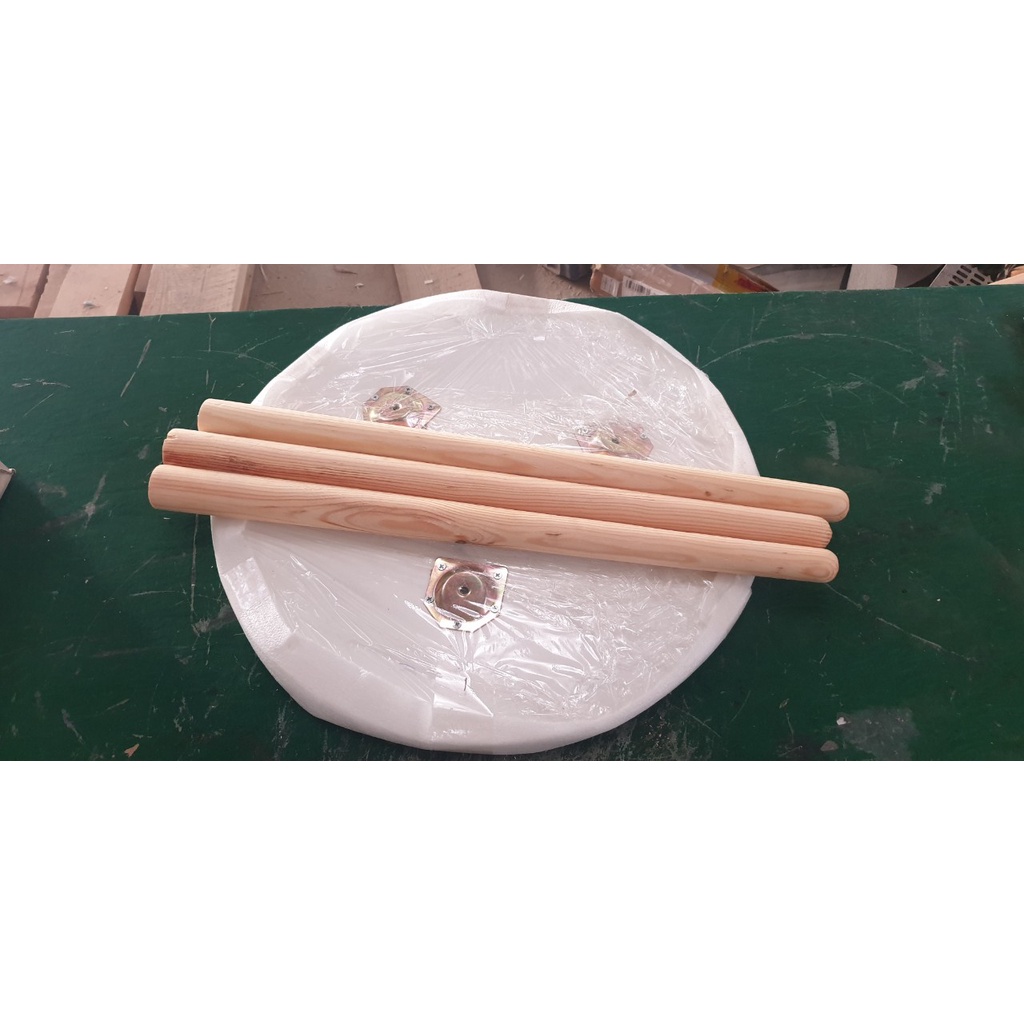 Bàn tròn chân cao 60cm làm bàn trà, bàn cafe, sofa