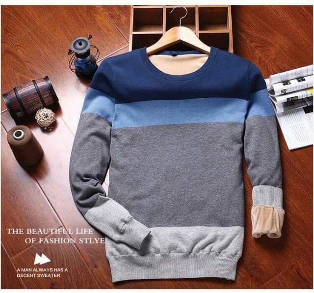 Combo sỉ 10 áo len nam lót lông Hàn Quốc | BigBuy360 - bigbuy360.vn