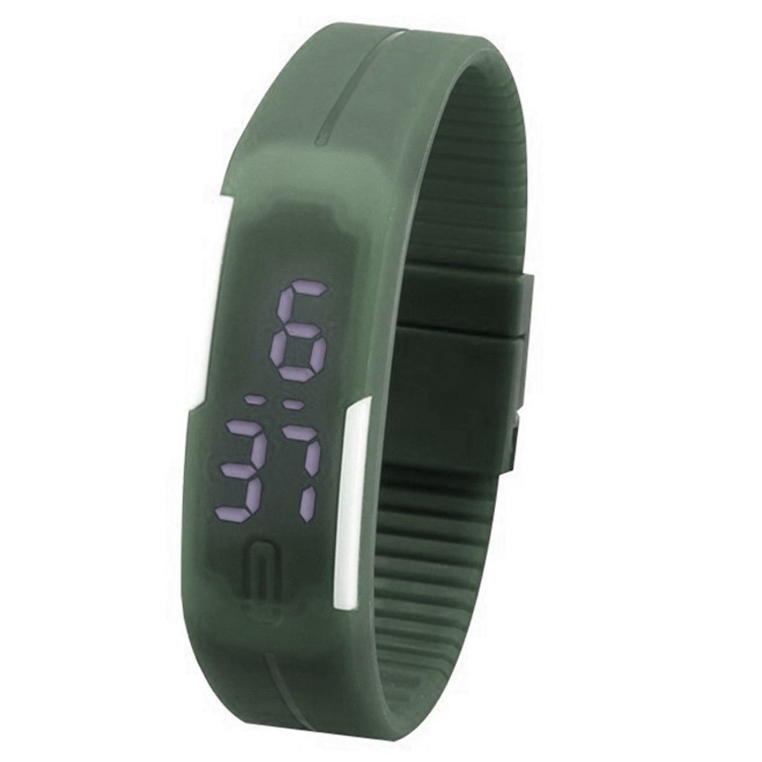 Đồng hồ dây nhựa dẻo Sport LED/Đồng hồ unisex thể thao Ulzzang chống nước mẫu mới cực hot