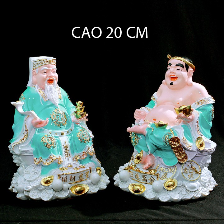 TƯỢNG THẦN TÀI - THỔ ĐỊA [ MÀU XANH NGỌC CAO CẤP ]