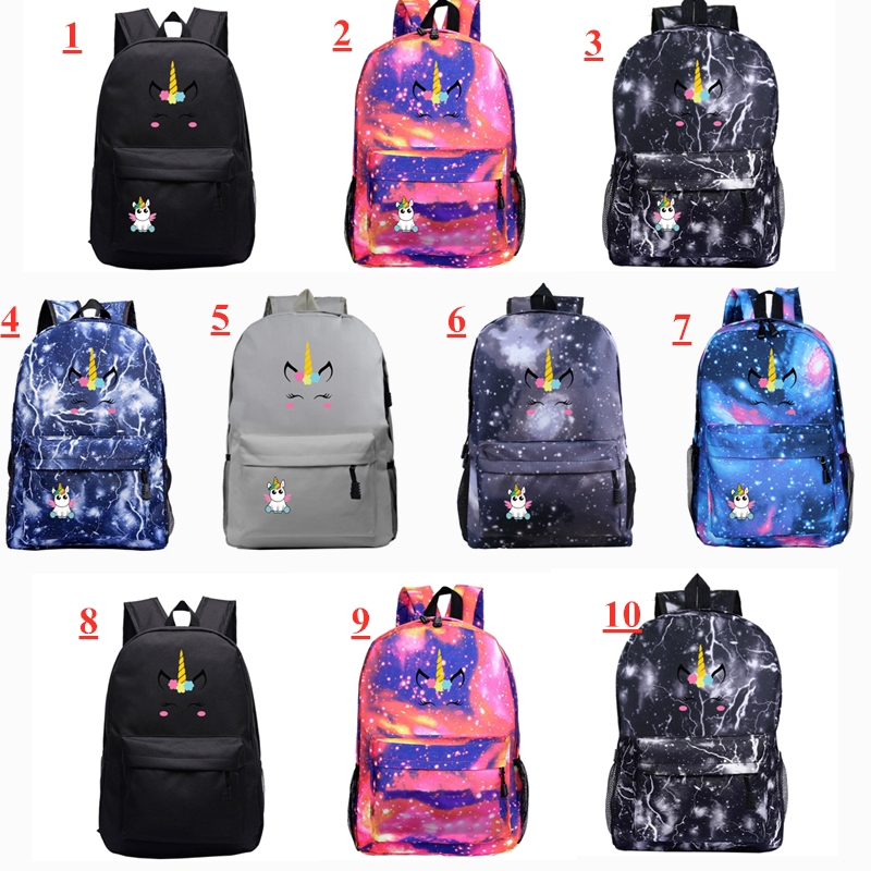 Unicorn Kid's Character Backpack School Bag Outdoor Sports and Leisure Backpack Computer Bag