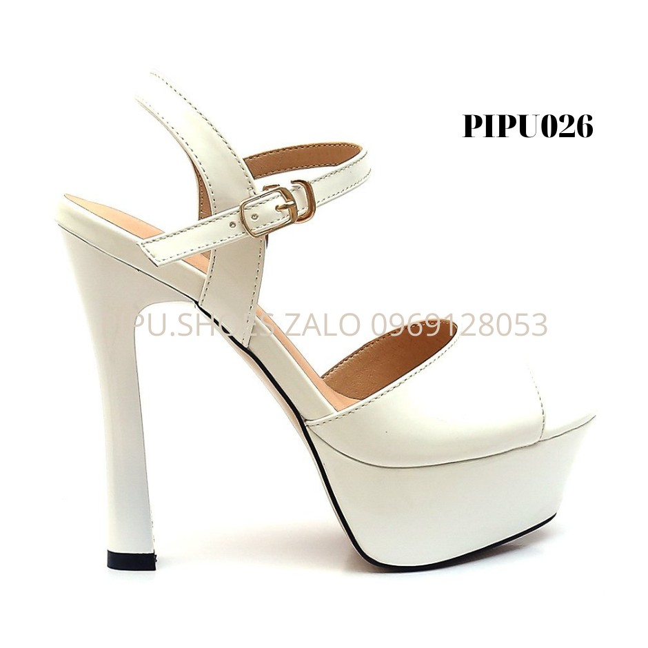 giày cao gót đế đúp 13cm &amp; 14cm sandal cao gót nữ trên 10cm giày cưới