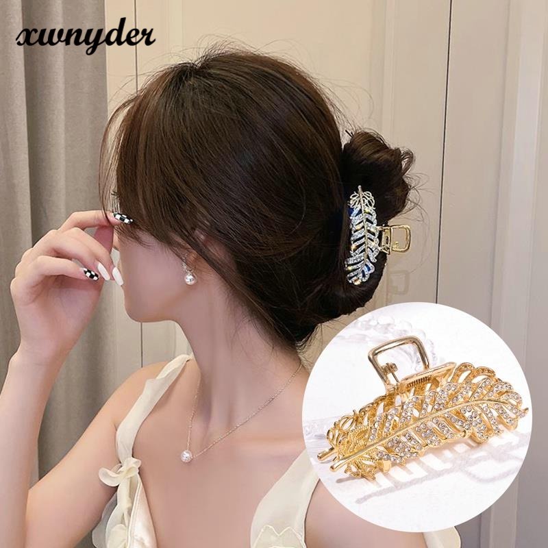 Kẹp Tóc Mái Mỏ Vịt Đính Đá Kim Cương Toàn Diện Phong Cách Hàn Quốc