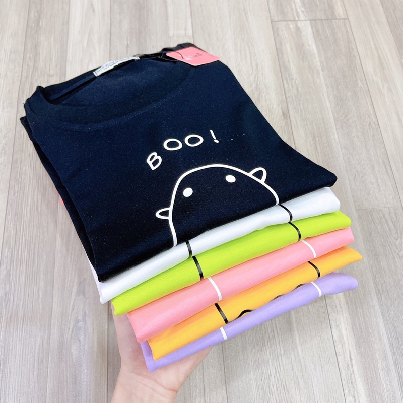 Áo Thun PHÔNG NAM NỮ UNISEX BOO MA GHOST BABY CUTE DỄ THƯƠNG - Hình chụp thật