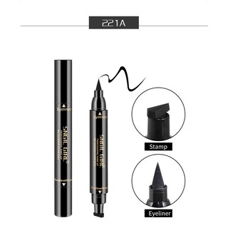 [Hàng mới HOT] Bút kẻ mắt ⚜️FREESHIP⚜️ Eyeliner dạng lỏng 2 trong 1 có đầu tem chống thấm nước lâu trôi