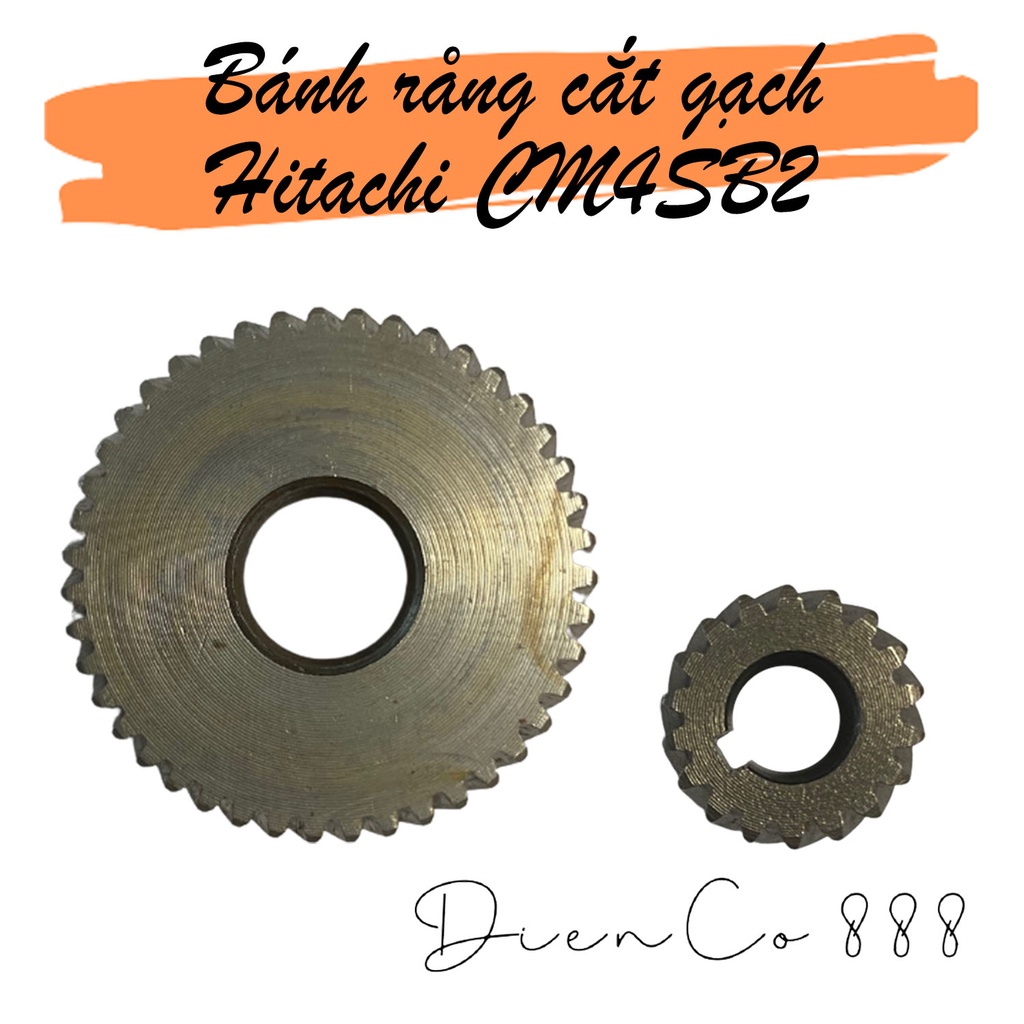 Bộ nhông bánh răng cắt gạch Hitachi CM4SB2 bằng thép