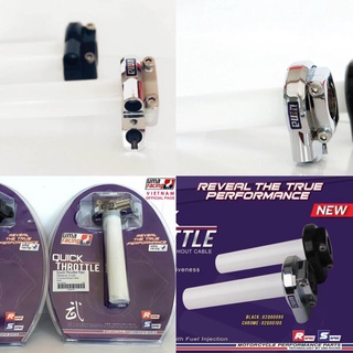 Cùm tăng tốc UMA Racing V3 MÀU ĐEN - CHROME (không kèm dây ga) y15zr exciter ex150 HÀNG CHÍNH HÃNG