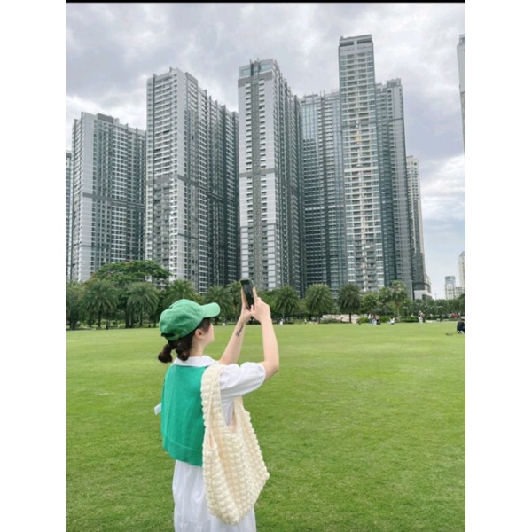 Túi tote cơ bản vải xốp |• túi xách - túi đeo vai