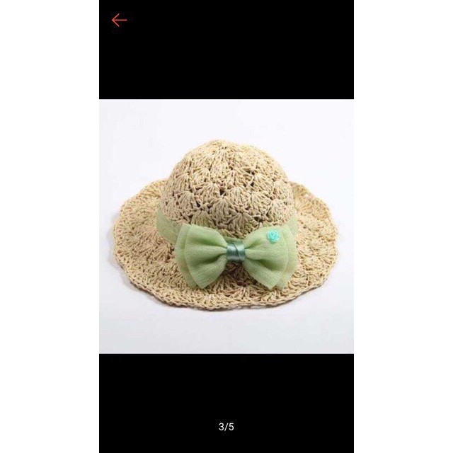 Mũ cói nơ siêu xinh