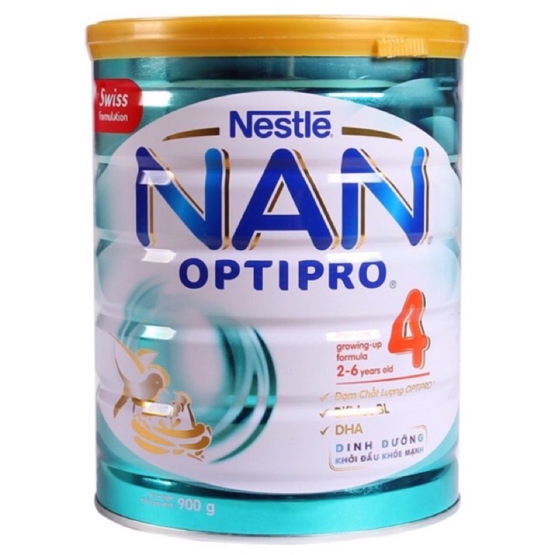 SỮA BỘT NESTLE NAN OPTIPRO 4 ( MẪU MỚI HMO LON 900g)