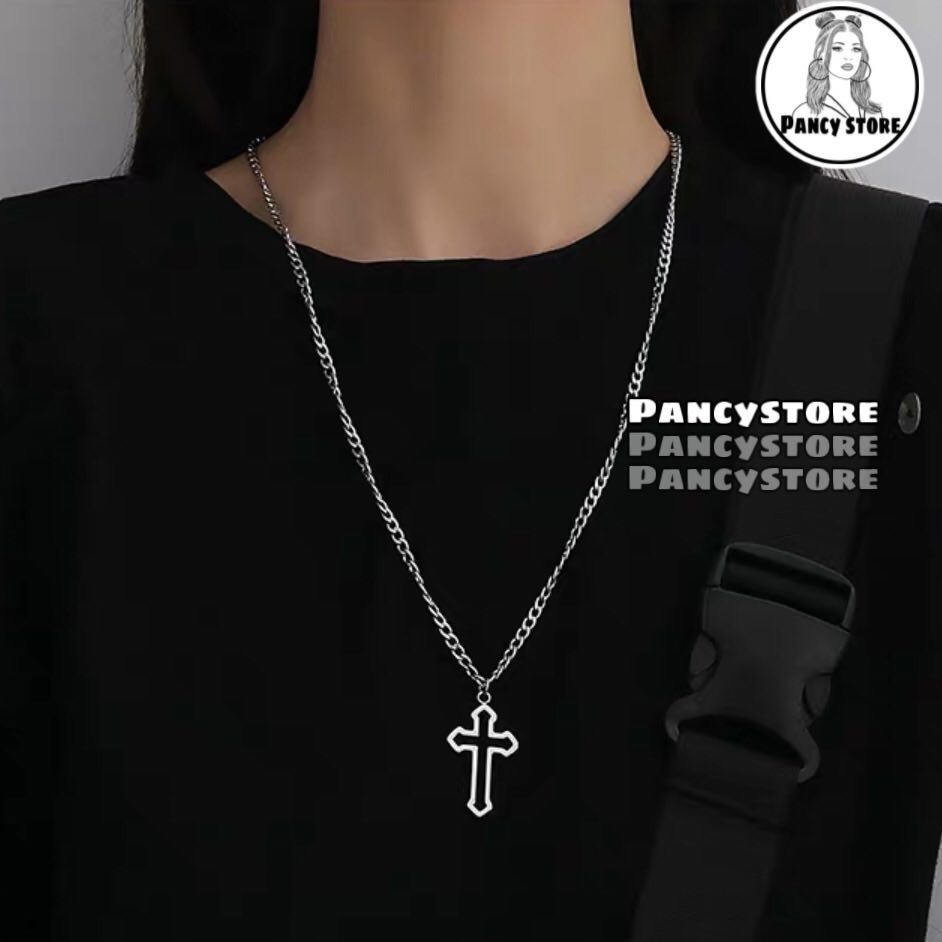 dây chuyền vòng cổ thánh giá rỗng hiphop