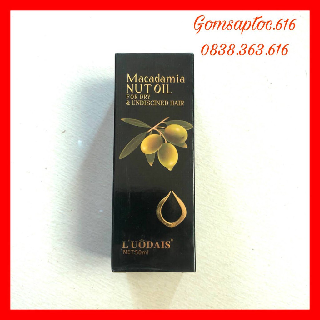 Tinh dầu dưỡng tóc bóng khỏe dành cho tóc khô xơ/ hư tổn MACADAMIA NUT OIL 50ML ( olive ) CẢ NAM VÀ NỮ ĐỀU DÙNG ĐƯỢC | BigBuy360 - bigbuy360.vn