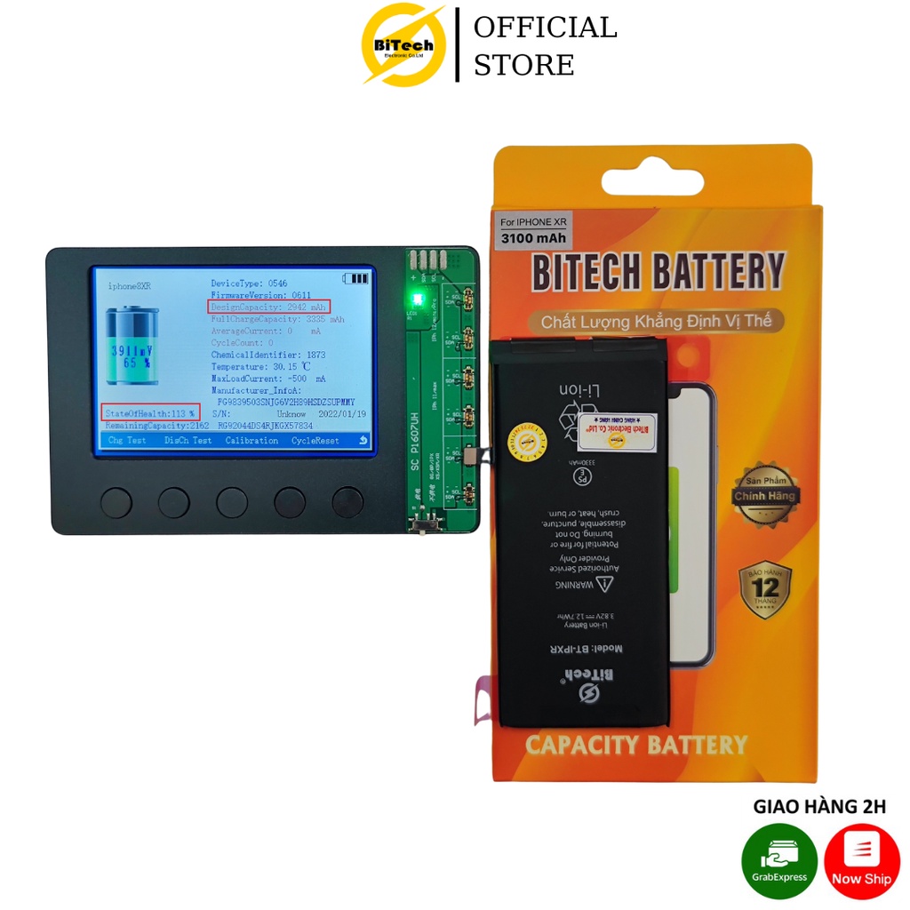 Pin BITECH BT-XR ( dung lượng 3100 mAh )