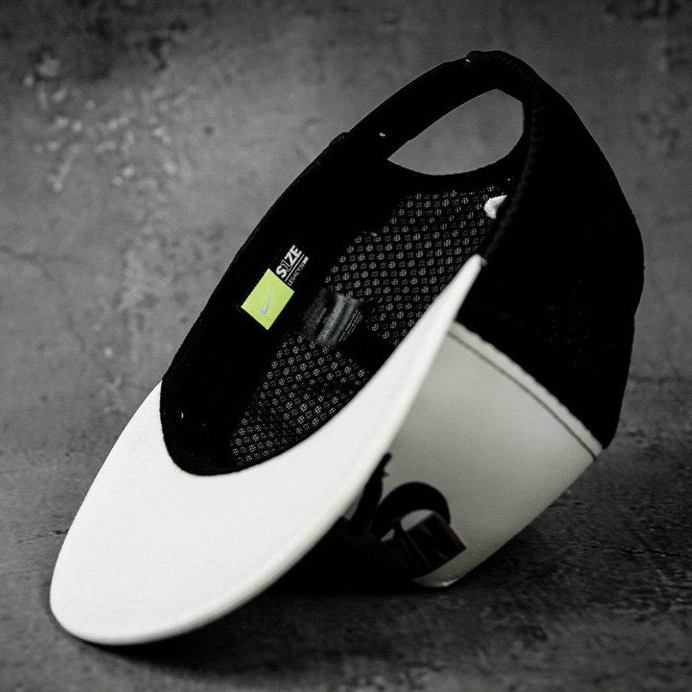Mũ nón lưỡi trai snapback Nike Air đen / trắng phối lưới thời trang nhung cao cấp