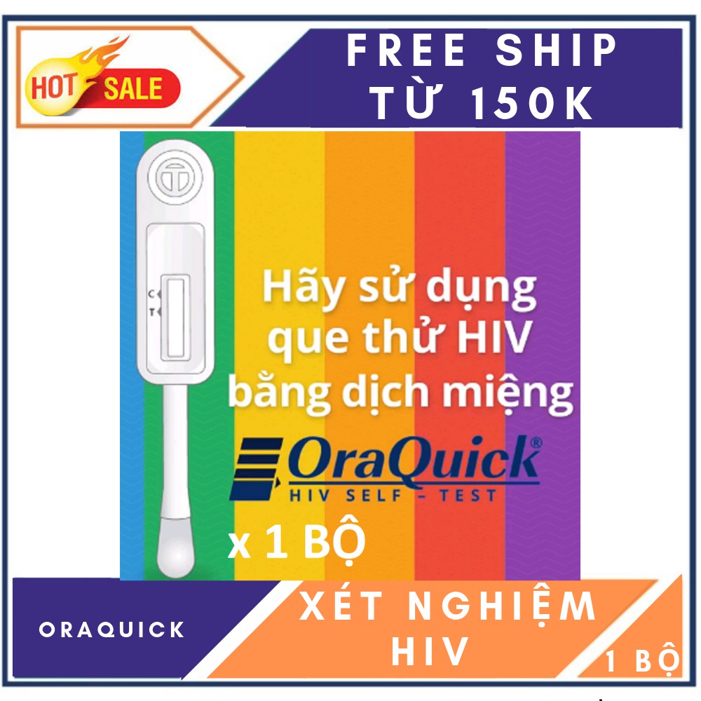 Bộ Test xét nghiệm, thử HIV tại nhà ORAQUICK nhập khẩu USA