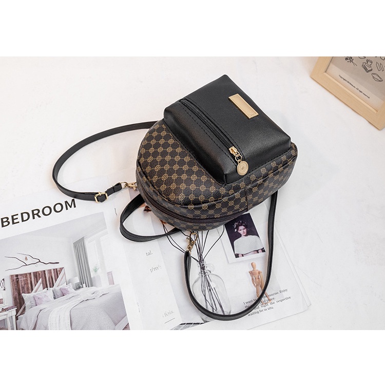 Balo CHUWANGLIN bằng da nhỏ gọn phong cách trẻ trung thời trang cho nữ