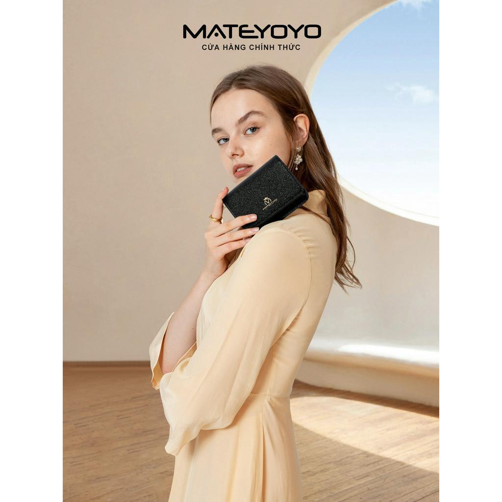 Ví nữ Ví đựng thẻ Mateyoyo Ví thời trang đơn giản Ví ngắn nữ Túi đựng tiền nữ Túi đựng thẻ sang trọng Túi đựng thẻ tín dụng cổ điển cao cấp nhỏ và siêu mỏng tinh tế