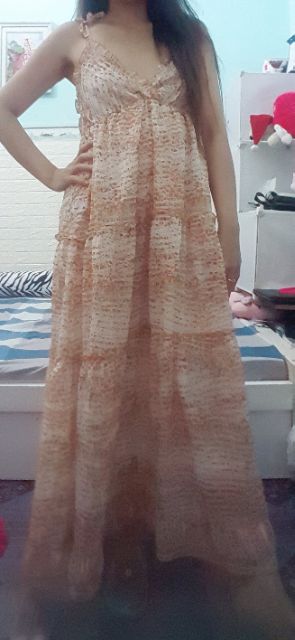 Đầm maxi size S-M thanh lý chất siêu đẹp .